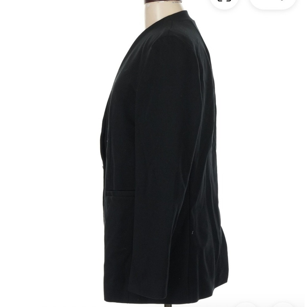 SPANx Black Blazer Jacket Business Casual Career Office Work Minimalist - Picture 9 of 11
